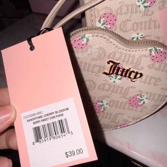 Juicy Couture Berry Sweet Mini Bag with Berry Sweet Coin Purse & Matching Wallet - Picture 12 of 12